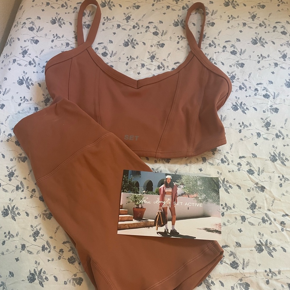 SET Active top and shorts bundle